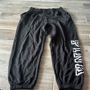 Black comfy sweatpants from pink